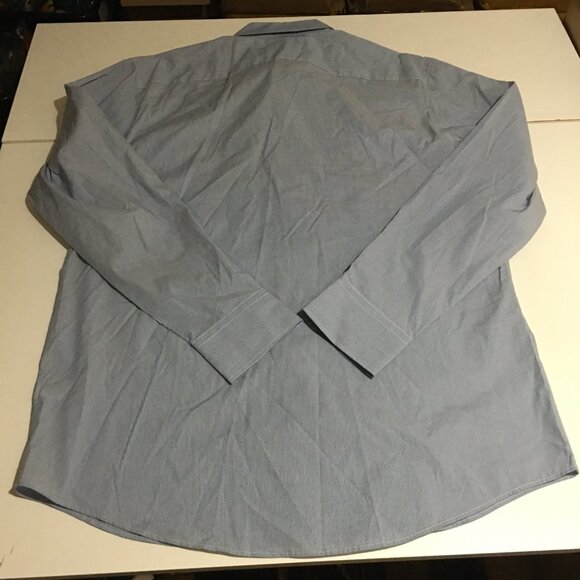 Murano Modern Comfort Mens Long Sleeve Button Dress Shirt Size Large Blue NWT - Picture 8 of 10